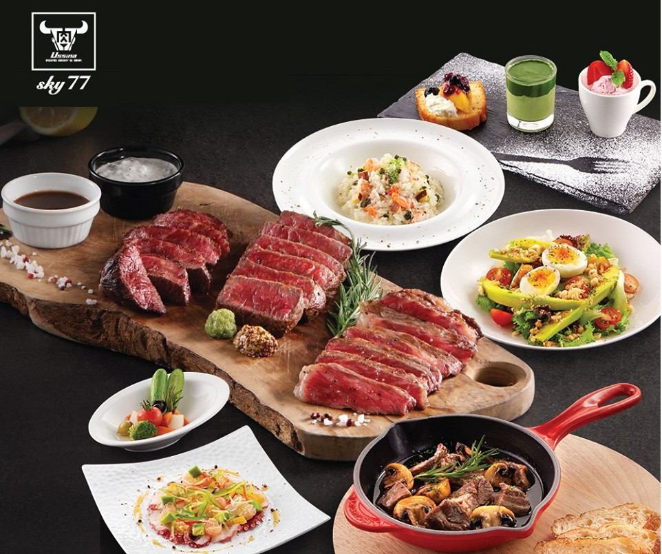 Món bò Wagyu thượng hạng tại nhà hàng Ussina bên trong tòa nhà Landmark 81