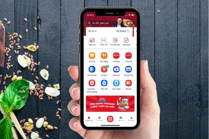mua sắm vincom online tiện lợi trên ứng dụng di động
