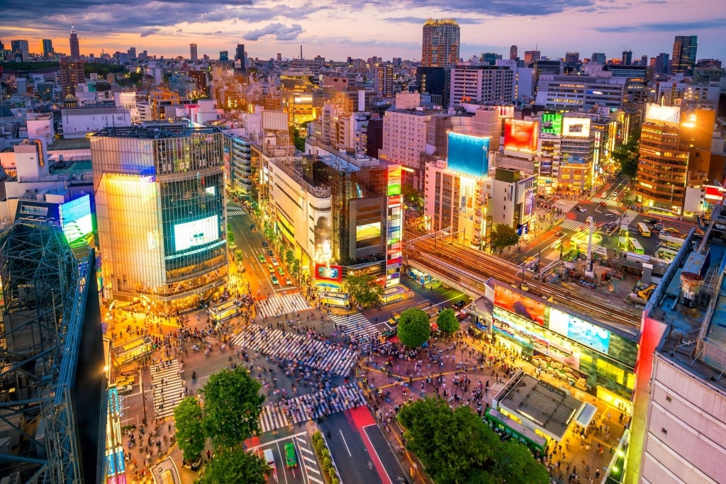 Ngã tư Shibuya, một trong những địa danh nổi tiếng Nhật Bản