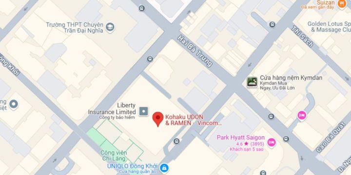 Nhà hàng Kohaku Udon &amp; Ramen - Vincom Đồng Khởi nằm ở vị trí trung tâm