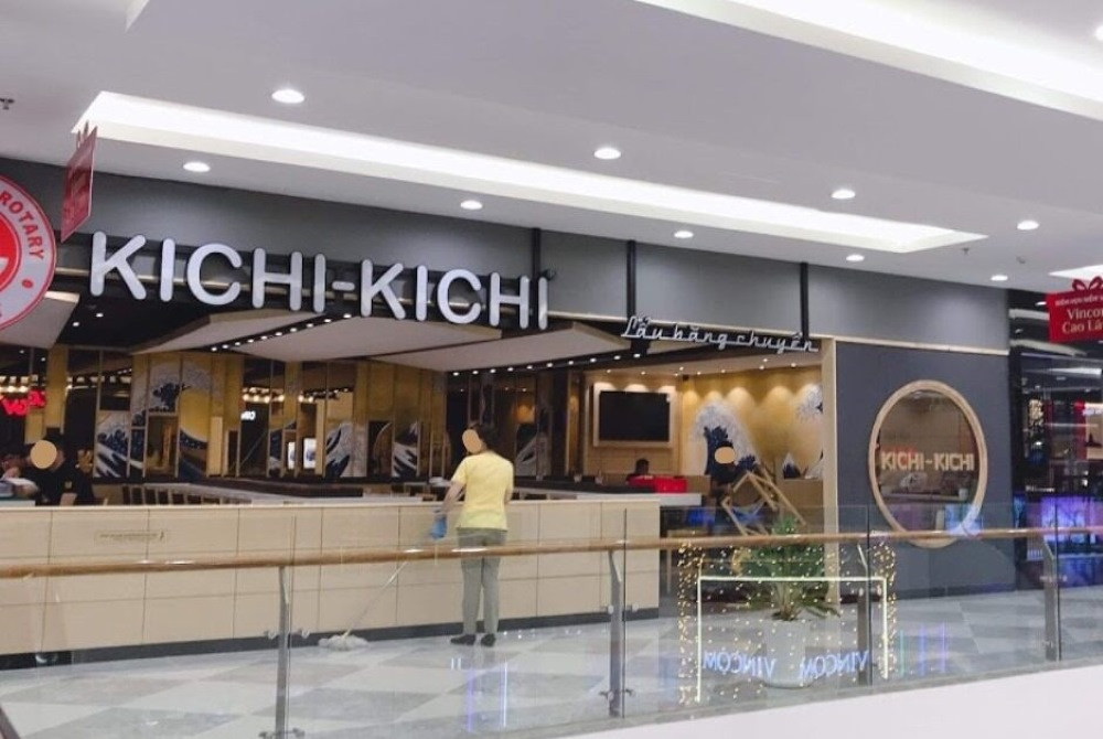 Nhà hàng lẩu băng chuyền Kichi Kichi với không gian ấm cúng tại Vincom Thảo Điền.