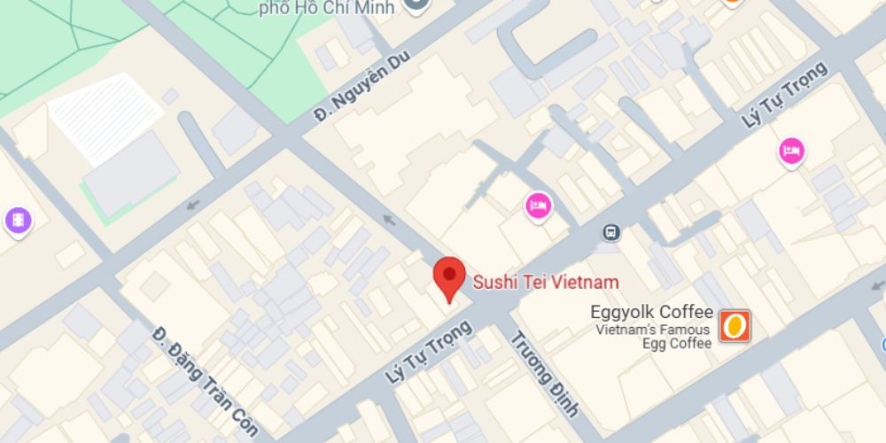Nhà hàng Sushi Tei trên bản đồ Quận 1
