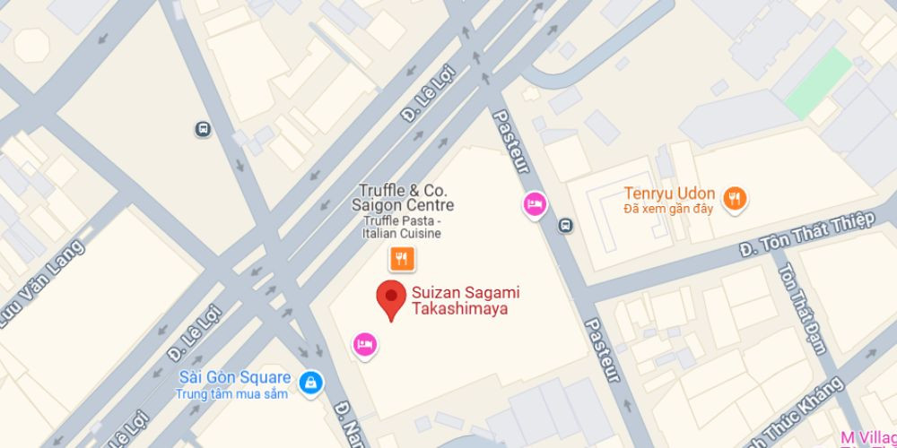 Nhà hàng Tokyo Shinjuku Suizan Sagami trên bản đồ Quận 1