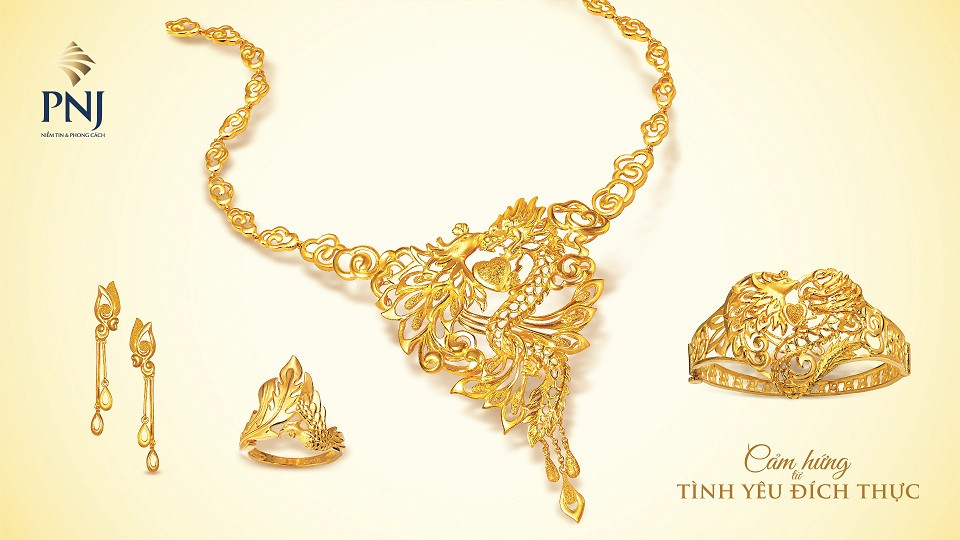 Nhẫn cưới và trang sức PNJ mang vẻ đẹp sang trọng và ý nghĩa sâu sắc