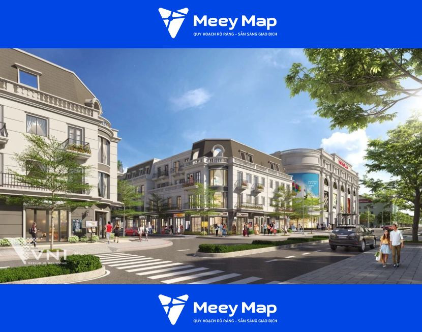 Phối cảnh của khu shophouse Vincom Mỹ Tho hiện đại