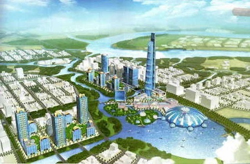 Phối cảnh dự án Tháp quan sát Empire City, biểu tượng kiến trúc tương lai