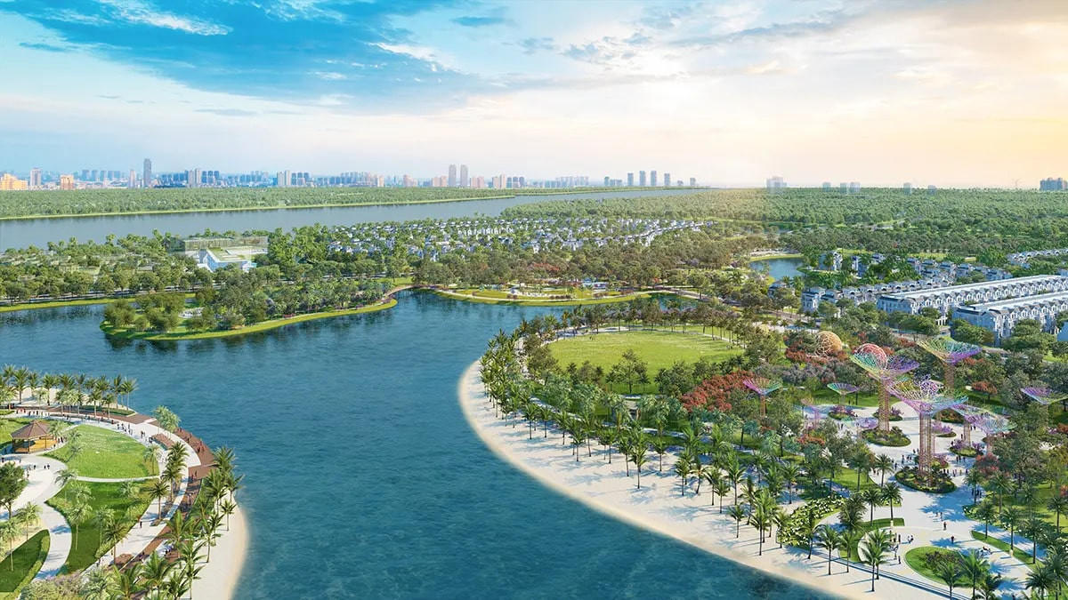 Phối cảnh tiện ích hiện đại của dự án Vinhomes Ninh Bình, nổi bật khu mua sắm