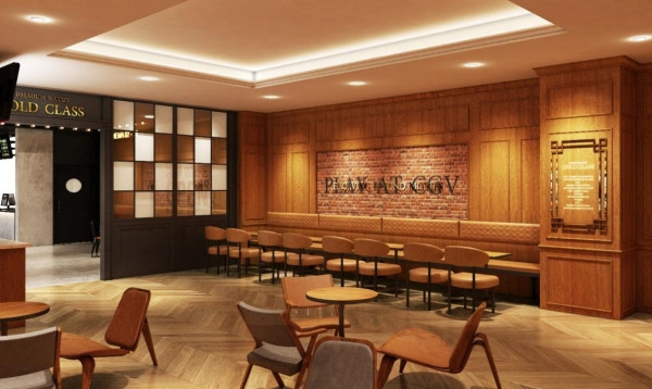 Phòng chờ đẳng cấp Gold Class với nội thất sang trọng, biểu tượng cho trải nghiệm xem phim cao cấp tại các cụm rạp CGV, kể cả tại CGV Vincom Quảng Ngãi.