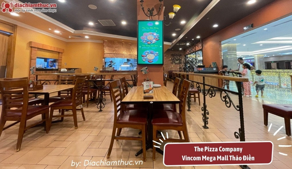 Pizza chuẩn vị Ý tại nhà hàng The Pizza Company trong Vincom Thảo Điền