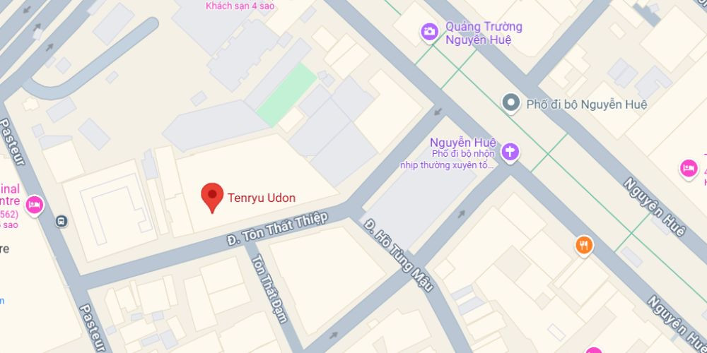 Quán mì Tenryu Udon trên bản đồ Quận 1