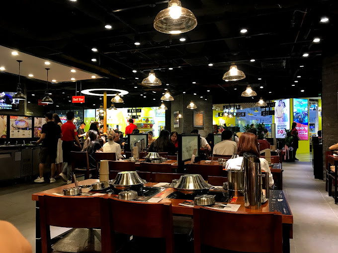 Quầy đồ ăn tự chọn phong phú tại Dookki Vincom Royal City ảnh mới nhất