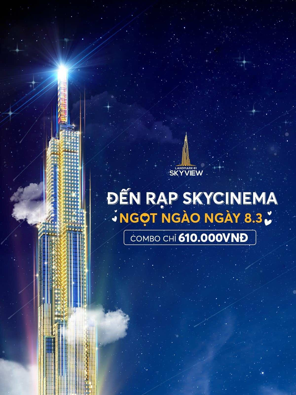 Rạp SkyCinema với trải nghiệm ngọt ngào tại đài quan sát Landmark 81 SkyView