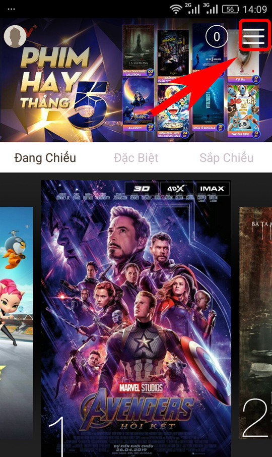 Tải và đăng nhập ứng dụng CGV để mua vé xem phim