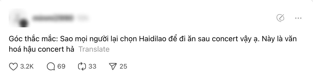Thắc mắc về văn hóa ẩm thực đêm sau concert tại Haidilao Lẩu.