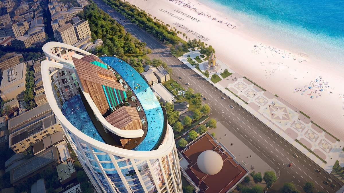 Thiết kế mái độc đáo của Vinpearl Hotel Huế
