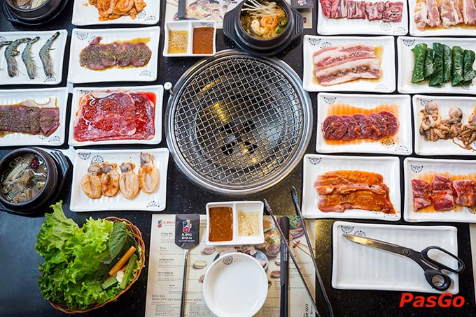 Thực đơn buffet nướng Hàn Quốc tại Vincom Thủ Đức