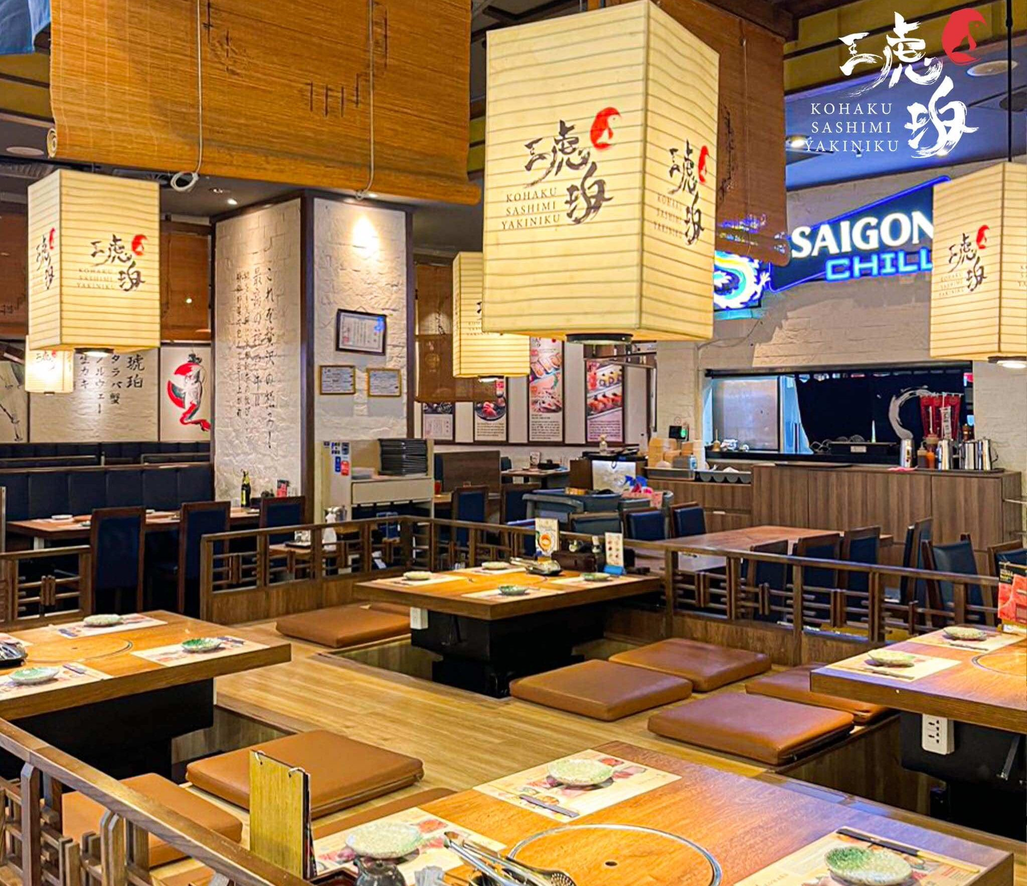Thực đơn đa dạng với các món Sashimi và Yakiniku tại Kohaku Landmark 81
