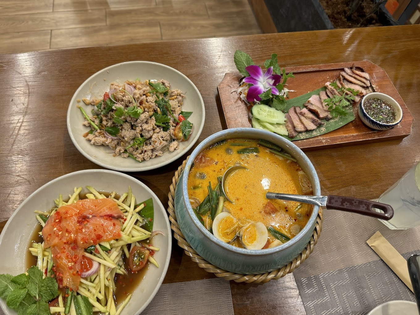 Thực đơn phong phú tại Pann Thai Mỹ Tho