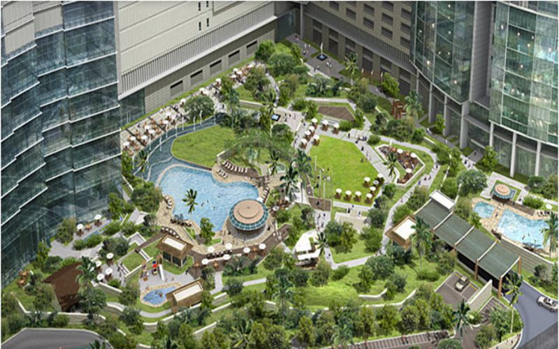 Tiện ích bể bơi và phòng gym hiện đại tại Keangnam Hanoi Landmark Tower
