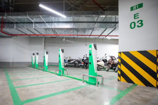 Tiện ích hiện đại như trạm sạc xe điện Vinfast tại Vincom Bảo Lộc