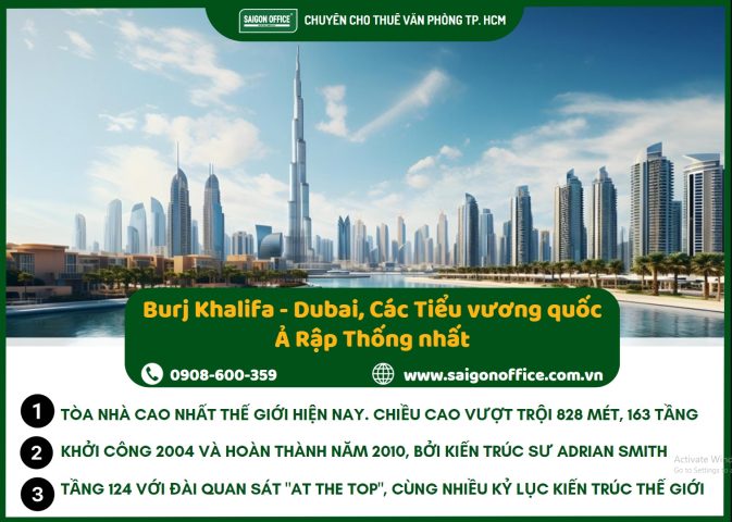 Tòa nhà cao nhất thế giới Burj Khalifa