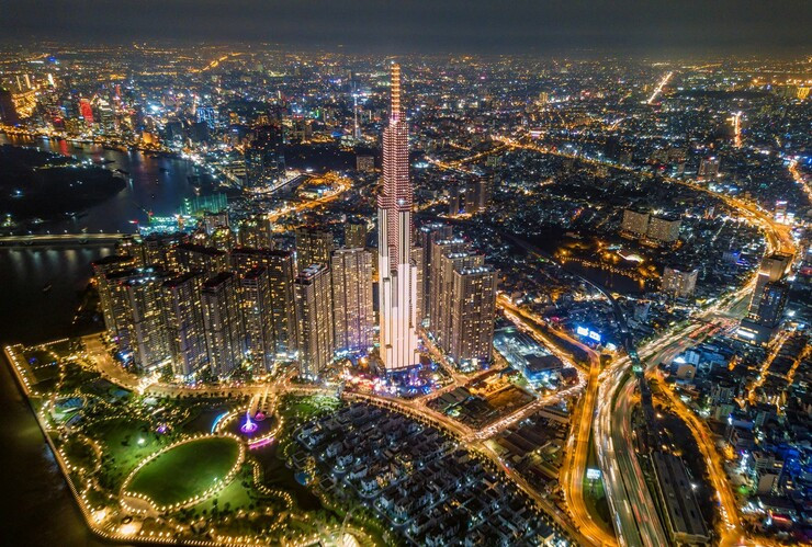 Tòa nhà Vincom Landmark 81, biểu tượng cao nhất nằm trong Vinhomes Central Park
