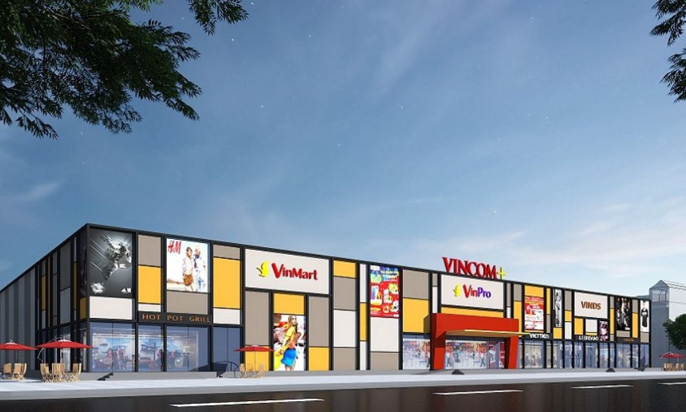 Toàn cảnh Vincom Plus Sky Center, một siêu thị Vincom gần đây tiện lợi