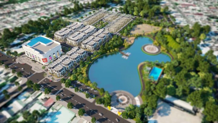 Toàn cảnh Vincom Shophouse Bạc Liêu và khu đô thị sầm uất