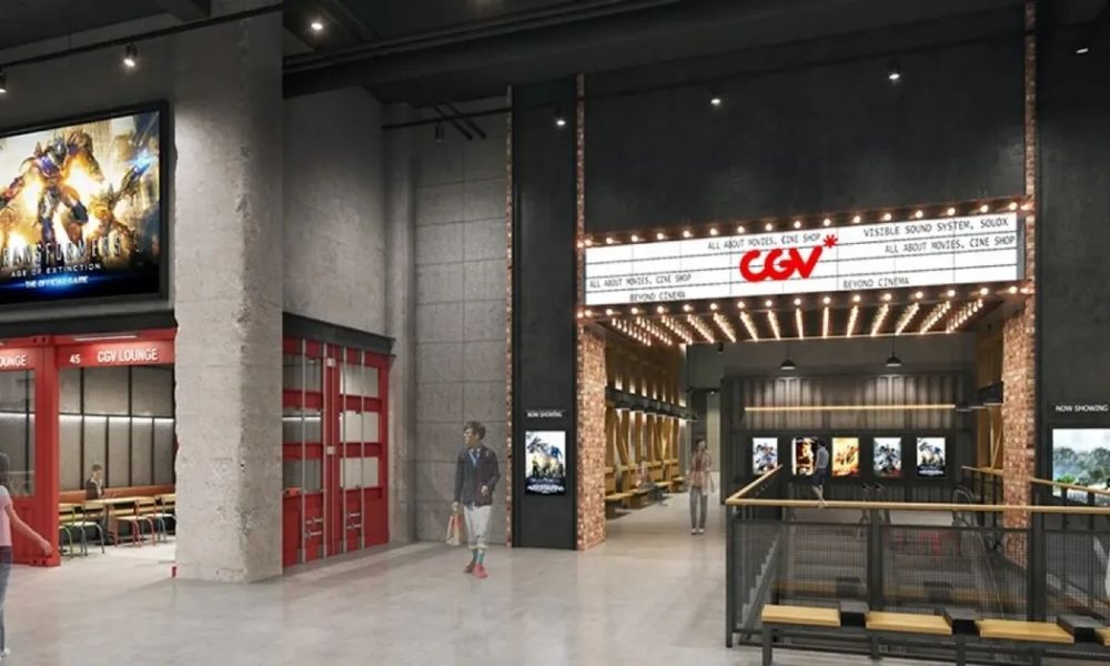 Tổng quan sảnh chờ rộng rãi của CGV Giga Mall Thủ Đức, một địa điểm xem phim được ưa chuộng
