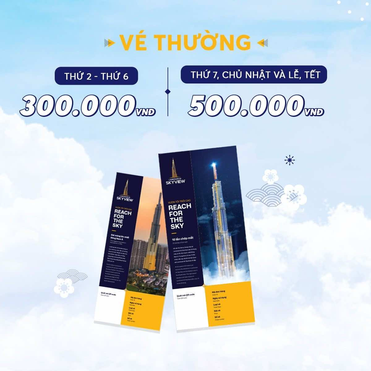 Vé thường tham quan đài quan sát Landmark 81 SkyView