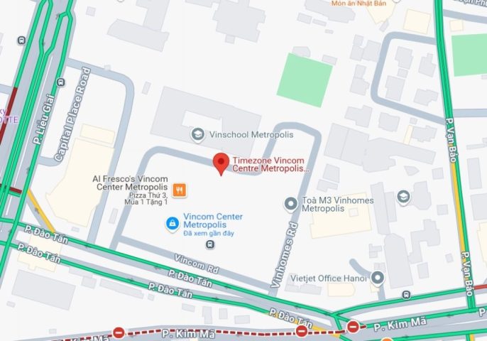 Vị trí chiến lược của khu vui chơi Vincom Metropolis