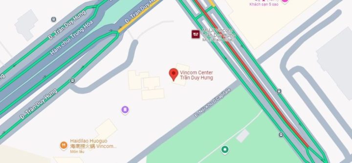 Vị trí trung tâm thương mại Vincom Trần Duy Hưng Hà Nội
