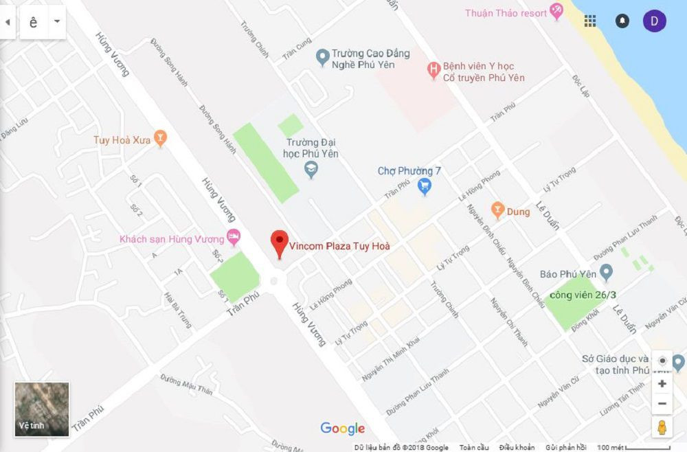 Vị trí Vincom Phú Yên