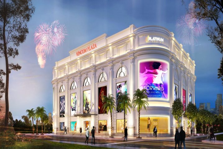 Vincom Plaza Trà Vinh ảnh toàn cảnh, kiến trúc 4 tầng hiện đại