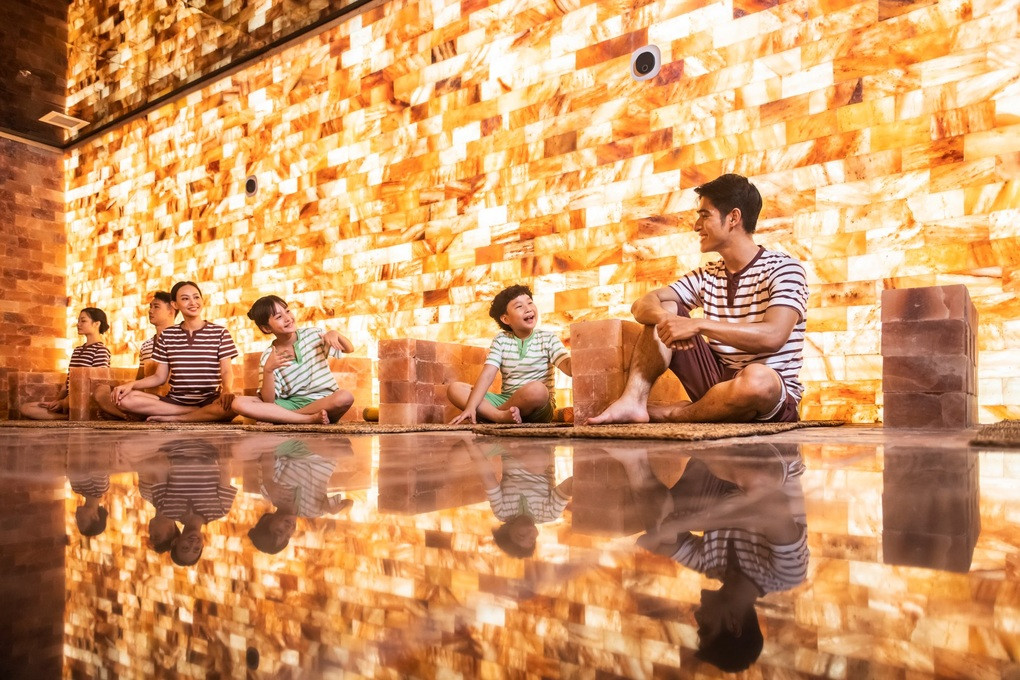 Aquafield - khu phức hợp xông hơi và spa hiện đại tại Vincom Mega Mall Ocean City.