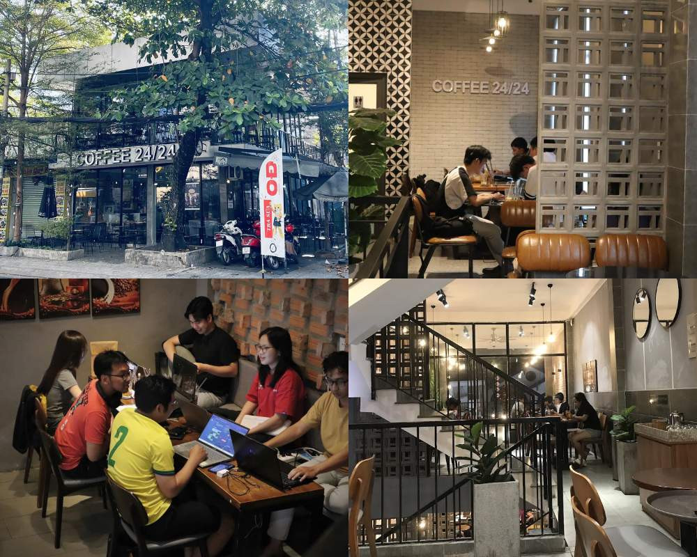 Coffee 24/24, quán cà phê mở cửa xuyên đêm