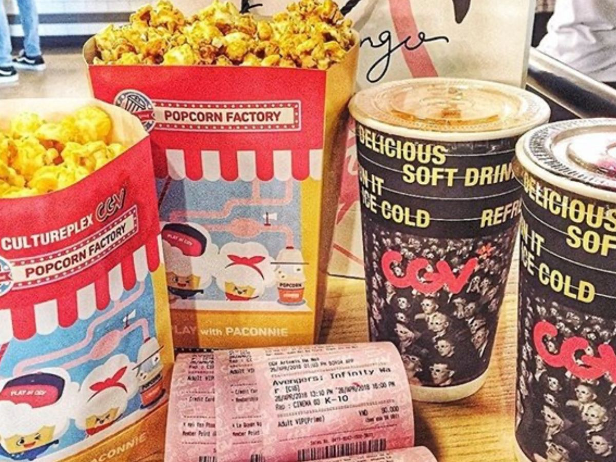 Combo bắp nước tại rạp chiếu phim CGV Vincom Đà Nẵng