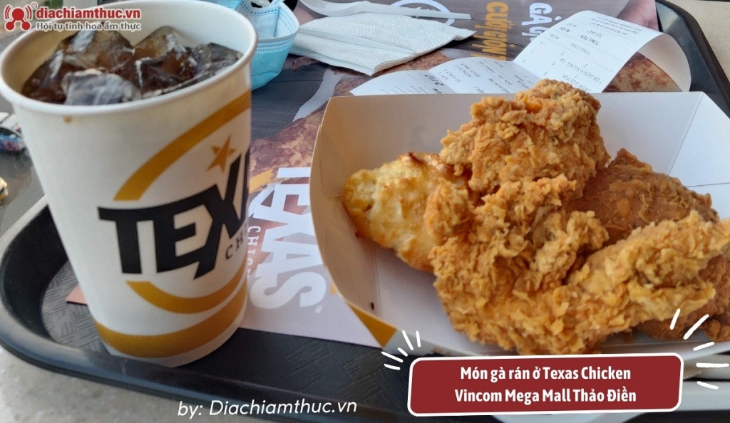 Combo gà rán và khoai tây chiên hấp dẫn của Texas Chicken