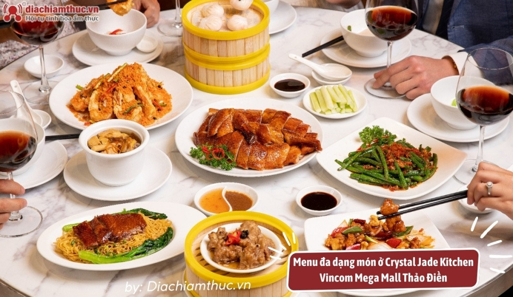 Đĩa dimsum hấp dẫn tại Crystal Jade Kitchen, hương vị Quảng Đông chuẩn Michelin