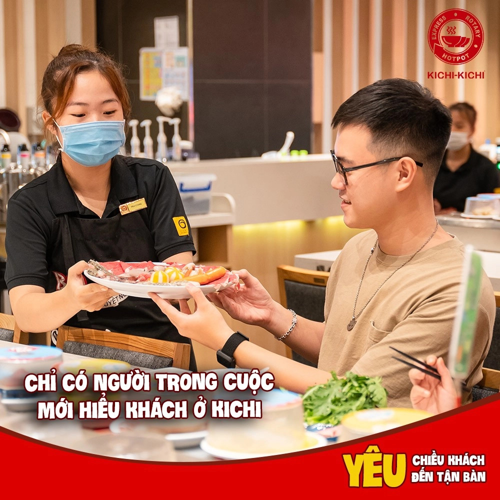 Đội ngũ nhân viên chuyên nghiệp, tận tâm tại Kichi Kichi