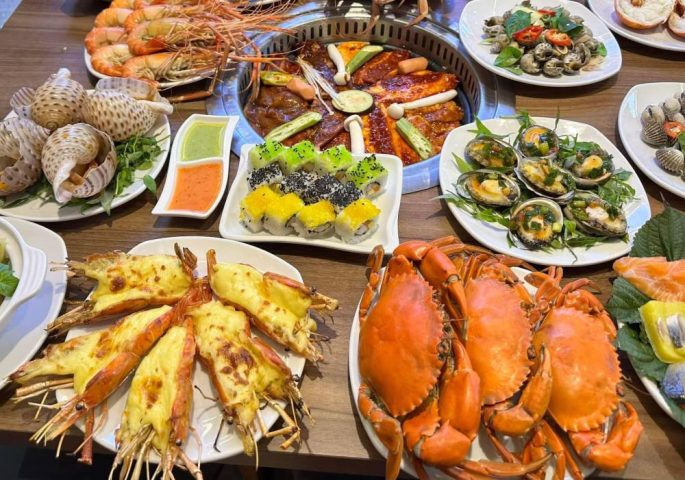 Hàng loạt món ăn ngon được chế biến cầu kỳ tại Poseidon