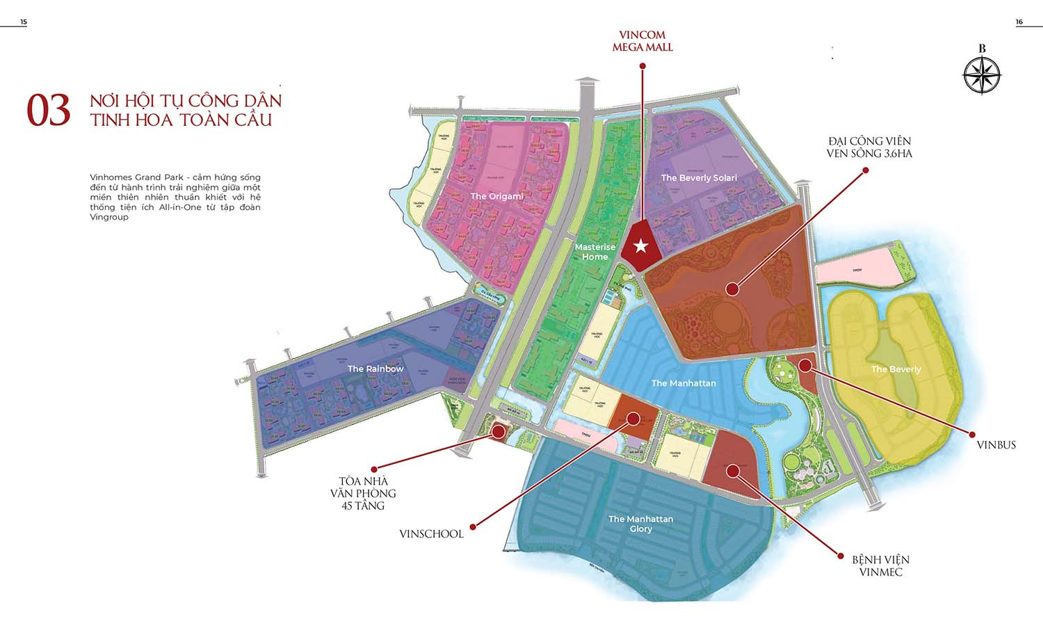 Không gian mua sắm đa dạng tại Vincom Mega Mall Grand Park