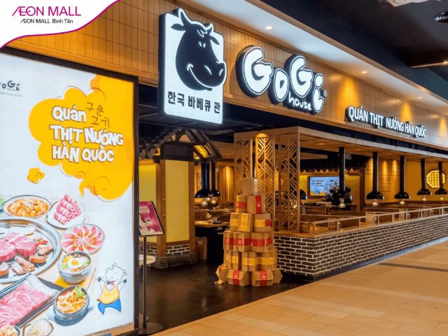 Không gian nhà hàng Gogi House với thiết kế ấm cúng