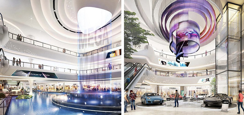 Không gian rộng lớn bên trong Vincom Mega Mall Smart City