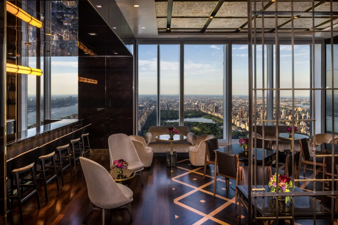 Không gian sang trọng của nhà hàng Michelin tại Central Park Tower, New York