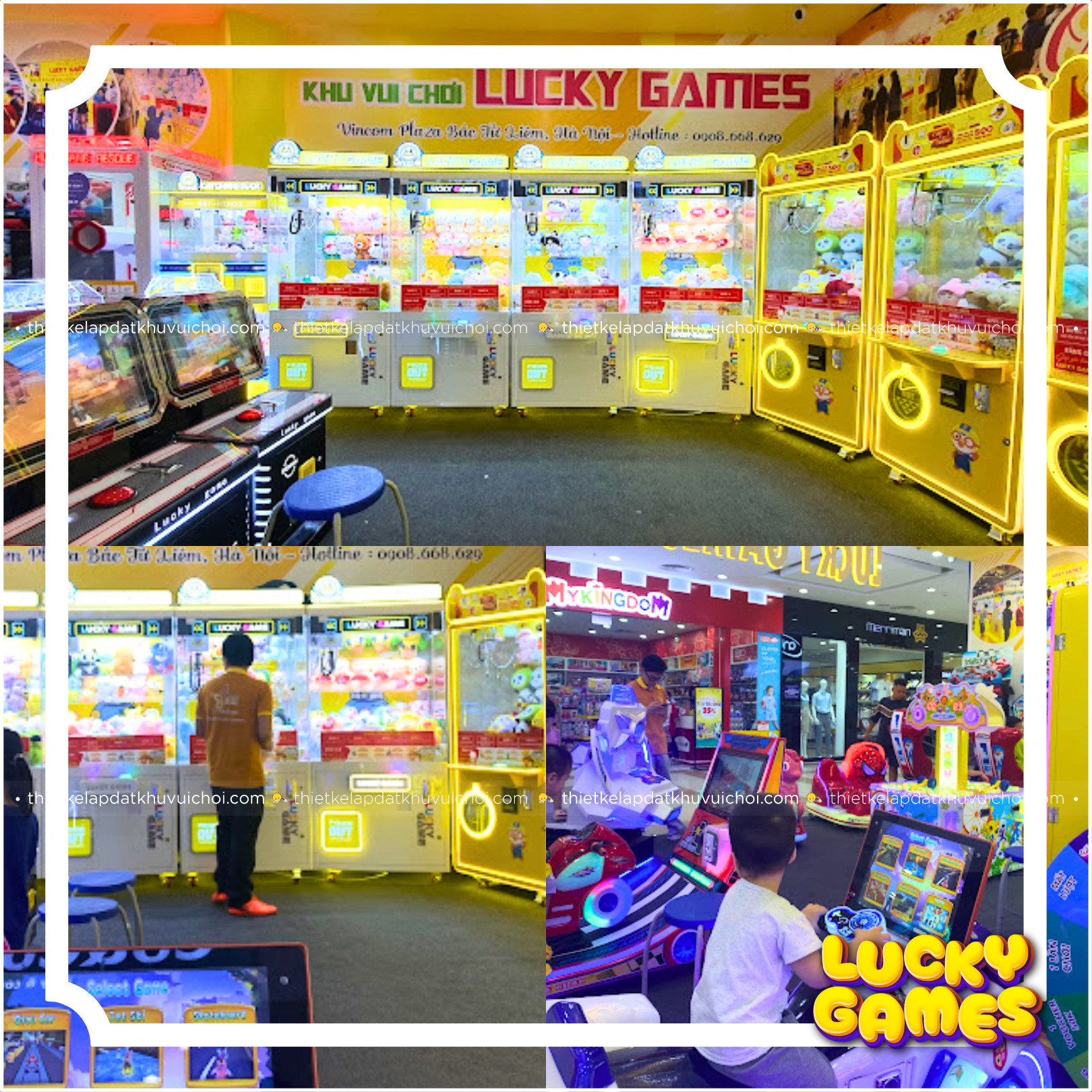 Khu trò chơi điện tử Lucky Games sôi động ở Vincom Bắc Từ Liêm