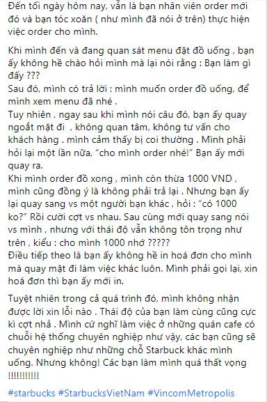 Một hình ảnh khác từ bài viết của vị khách hàng.