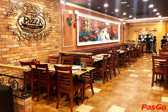 Nội thất đẹp, sang trọng tại The Pizza Company Vincom Thảo Điền