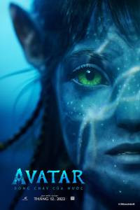 Poster phim Avatar 2: Dòng Chảy Của Nước với hình ảnh thế giới Pandora hùng vĩ