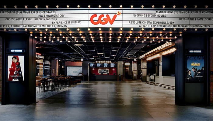 Sảnh chờ hiện đại tại rạp CGV Biên Hòa